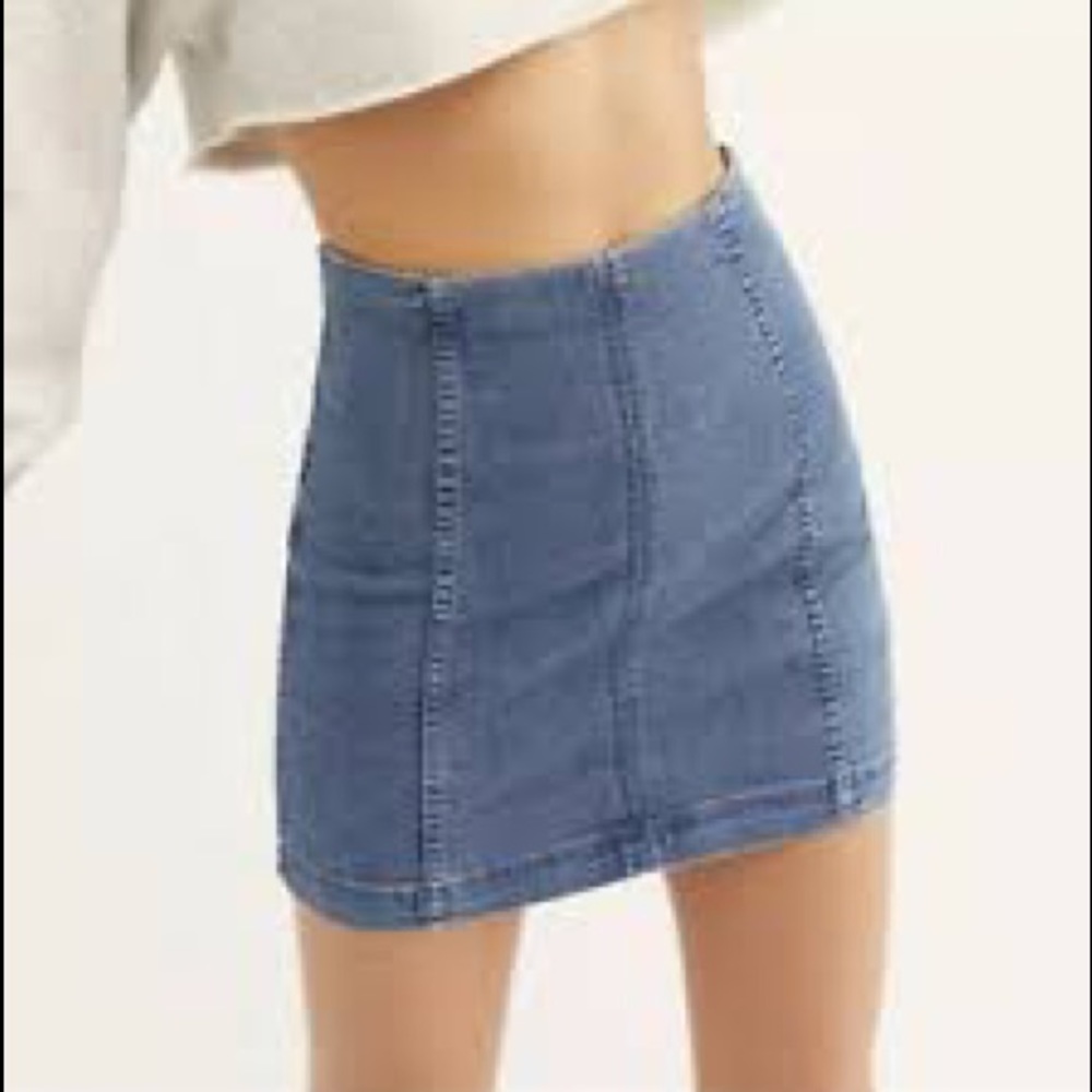 Free People Modern Femme Denim Mini Skirt